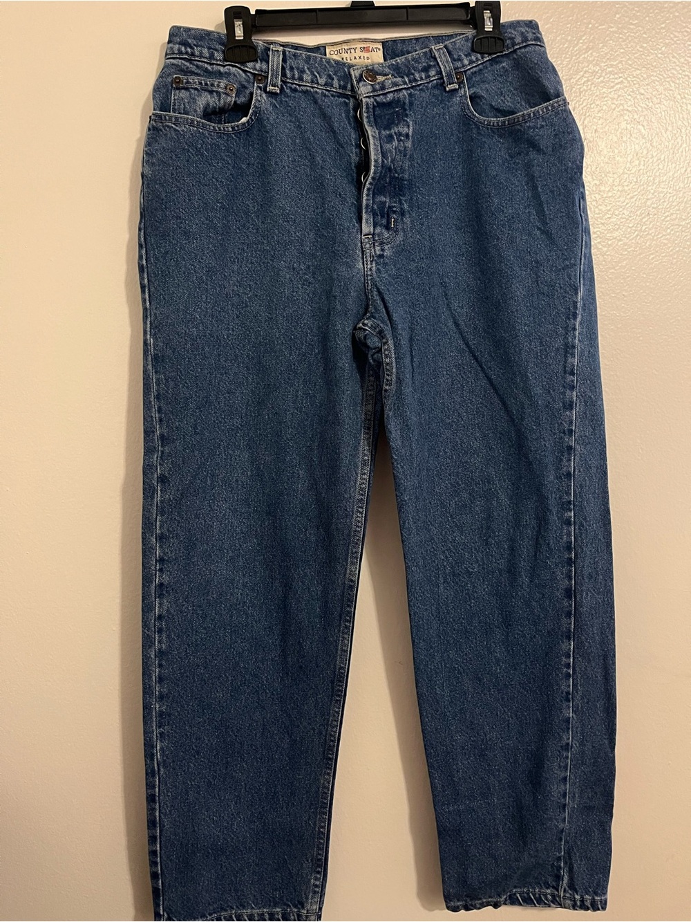Straight-Leg Women's Denim Jeans in Classic Blue